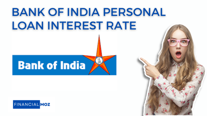 Bank of India Personal Loan Interest Rate