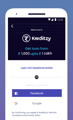 Sign Up for the Kreditzy App